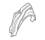 8E0809411B - Body: Outer Wheelhouse for Audi: A4, A4 Quattro, RS4, S4 Image