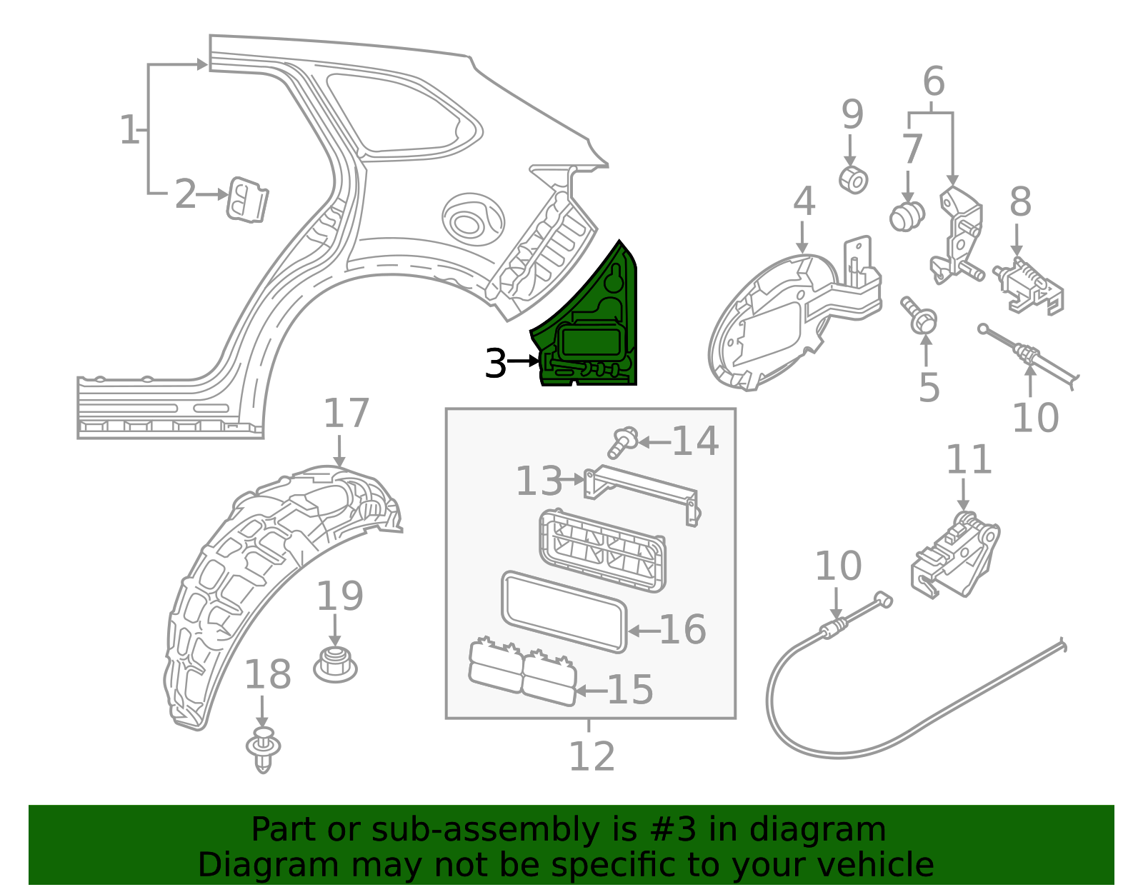 TK48-71-4A1 - Quarter Panel Extension - 2016-2023 Mazda CX-9