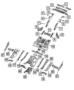 68375211AD - Body Sheet Metal Except Doors: Rear Floor Pan Panel for Mopar Image