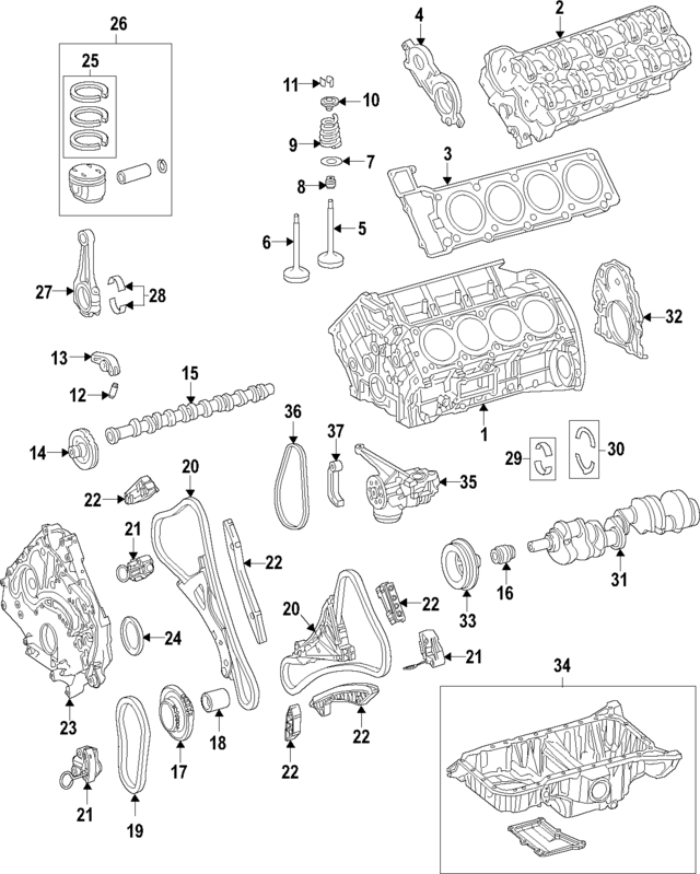 2780107603 - Engine: Cylinder Head for Mercedes-Benz Image