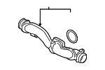 6M145674DN - Cooling System: Front Pipe for Audi Image