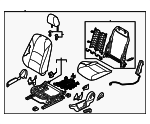 71100WB038 - : Seat Assembly for Scion: iA | Toyota: Yaris iA Image
