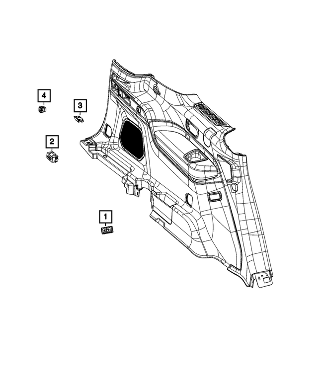 68428592AD - Electrical: Power Seat Switch for Jeep: Grand Cherokee L, Grand Wagoneer, Wagoneer Image