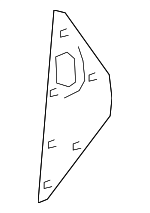 5531730130C0 - Body: Side Cover for Lexus: GS F, GS Turbo, GS200t, GS300, GS350, GS450h Image