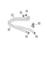 55038223AB - Air Conditioning &amp; Heater: Heater Return Hose for Mopar Image