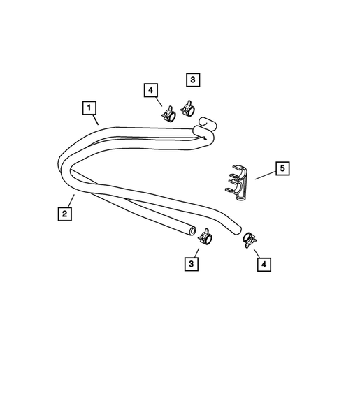 Air Conditioner and Heater Plumbing for 2002 Jeep Wrangler #4