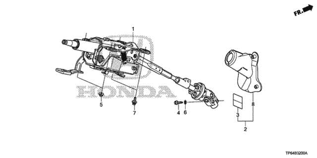 Steering Column for 2012 Honda Crosstour #0