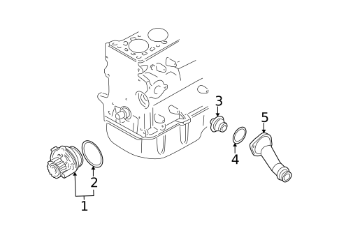 Water Pump & Related Components for 2006 Volkswagen Golf #0