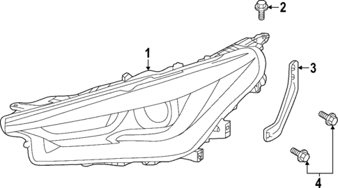 Headlamp Components for 2022 INFINITI QX55 #0