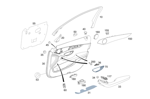 Door Trim for 2021 Mercedes-Benz GLC63 AMG #0