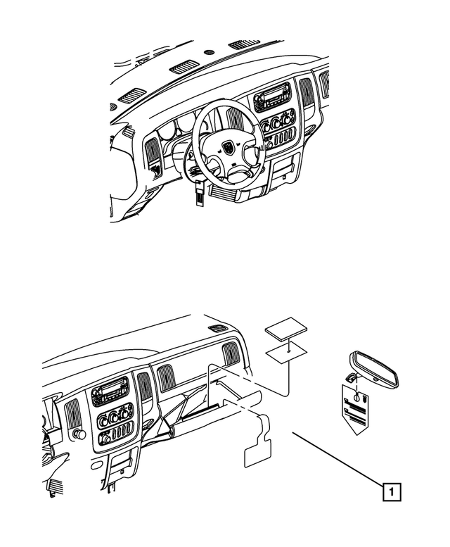 68000302AA - Labels: Air Bag Warning Label for Mopar Image image