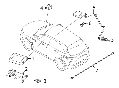 Communication System Components for 2024 INFINITI QX50 #0