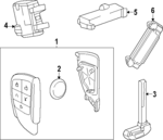 13551349 - : Antenna for Buick: Enclave | Chevrolet: Traverse | GMC: Acadia Image