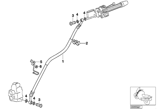 34117680078 - : Brake Hose Front for BMW-Motorrad Image