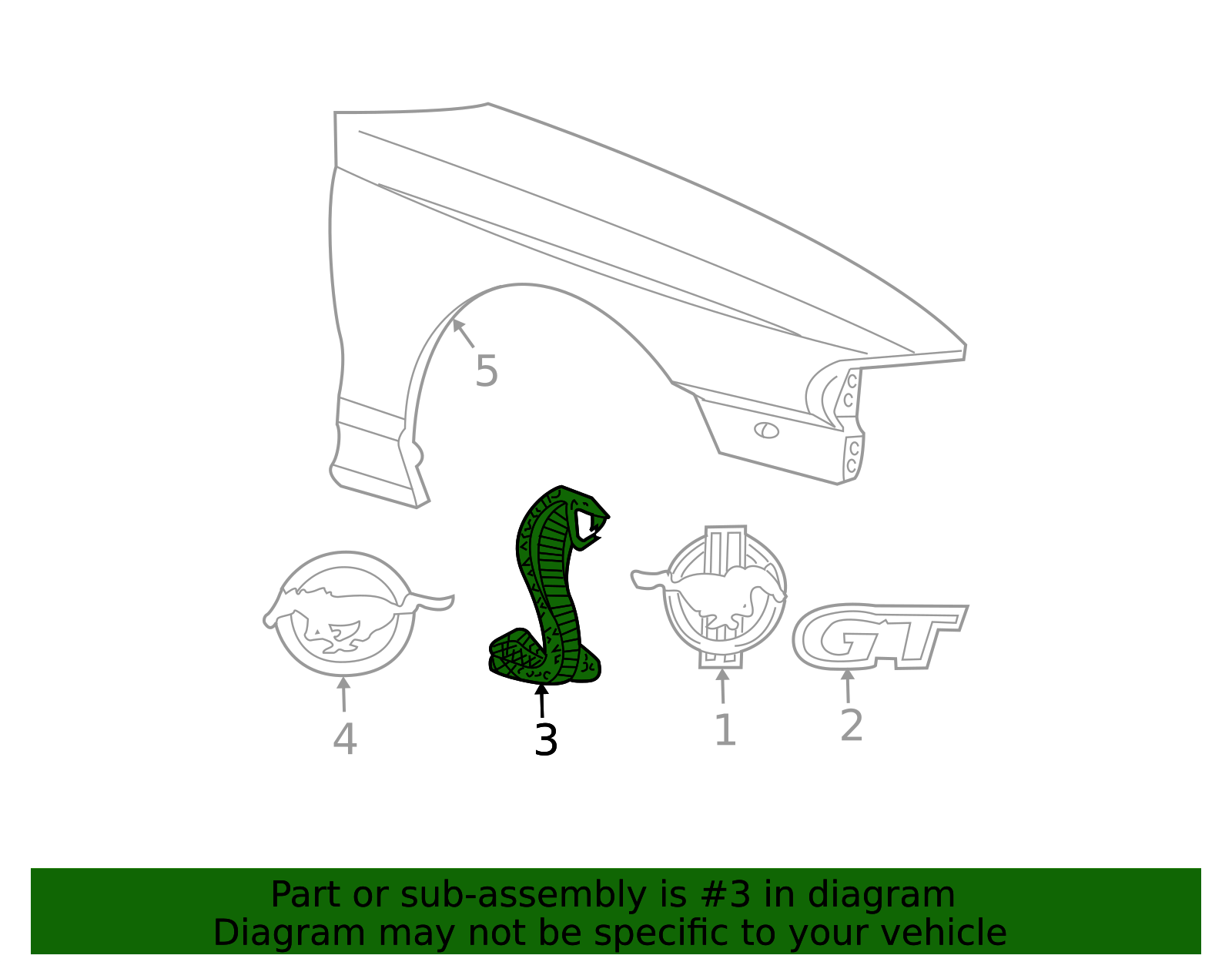 thumbnail interactive-video image 1 of OEM Ford Heater Water Hose Tube For 1999-2004 Mustang 4.6L - XR3Z-18B402-AA, Direct Replacement 1 of 5
