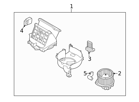 Blower Motor & Fan for 2009 Chevrolet Aveo #0