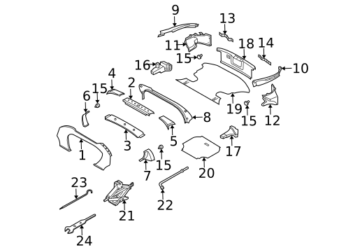 Interior Trim - Rear Body for 2006 Nissan 350Z #0