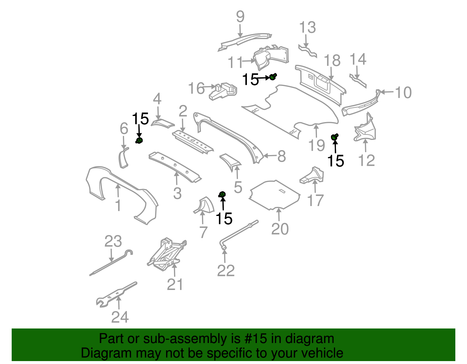 2002-2017 Nissan Hook 84937-6P100 | OEM Parts Online