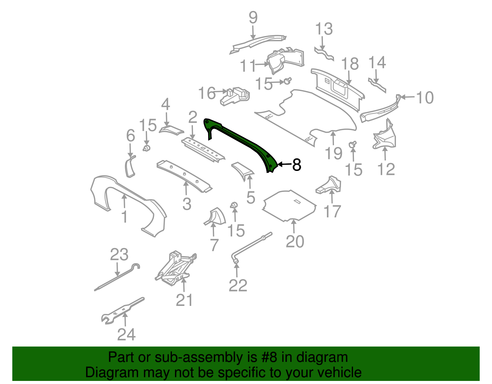 Rear Cover - Nissan (93129-CD00D)