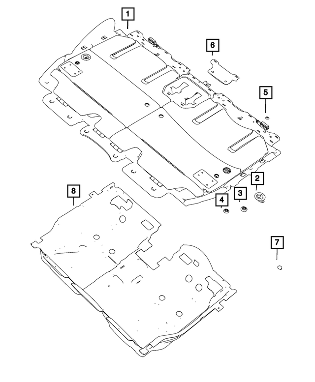 1YY41PL5AA - Interior Trim: Carpet Clip for Mopar Image image