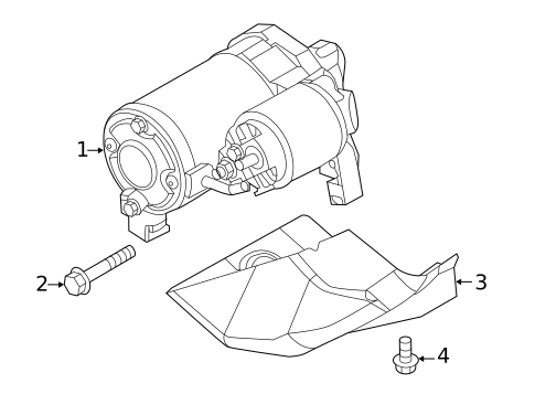 Starter for 2023 Mitsubishi Mirage G4 #0