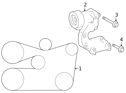Belts & Pulleys for 2011 Lexus GS450h #0