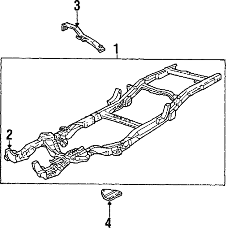 Frame & Components for 1999 Isuzu Hombre #0