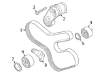 7129906293 - Cooling System: Belt Tensioner Bolt for BMW Image