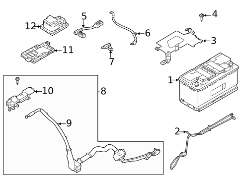 Battery for 2020 Land Rover Defender 90 #0