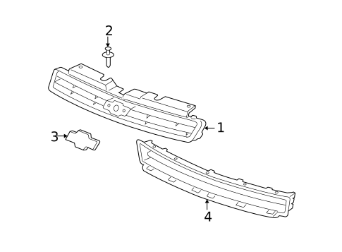 Grille & Components for 2007 Chevrolet Monte Carlo #0