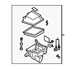 281101D500 - Engine: Air Cleaner Assembly for Kia Image