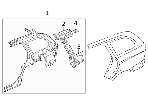 Inner Components for 2008 Jaguar X-Type #1