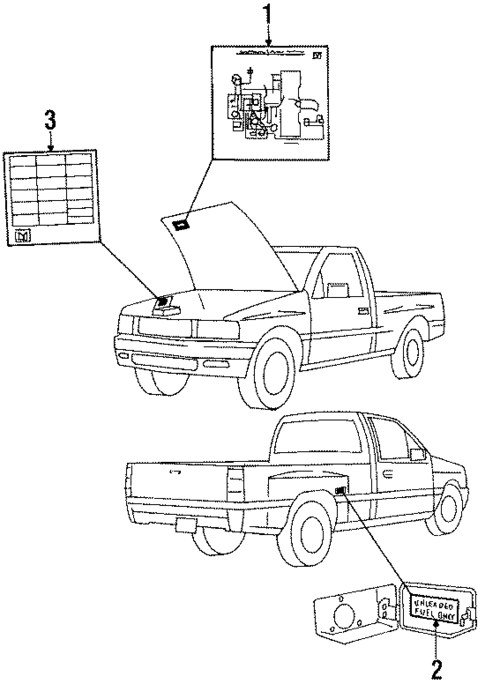 Information Labels for 1988 Isuzu Pickup #0