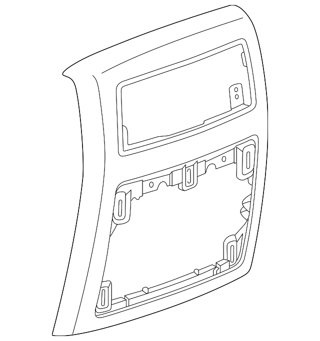 Jet Black Front Floor Console Rear Trim Panel 84027258 | OEM Parts Quick