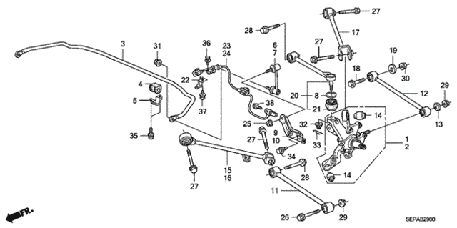 Rear Lower Arm for 2008 Acura TL #0