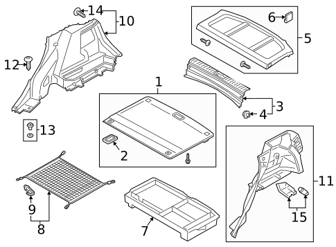 Interior Trim - Rear Body for 2021 Hyundai Kona Electric #0