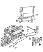 55056348AC - Cooling: Power Steering Cooler for Chrysler: Aspen | Dodge: Durango Image