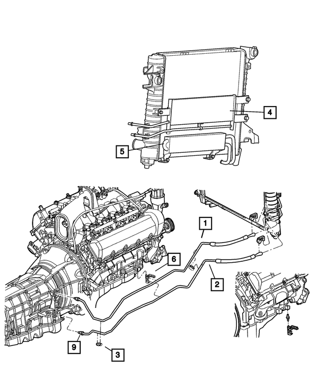 « 55056348AC – Cooling : Direction Assistée Refroidisseur pour Mopar Image »