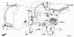 80360TA0A00 - Body/Air Conditioning: CLAMP A, AIR CONDITIONER PIPE for Honda Image