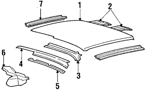Roof for 1986 Ford Tempo #0