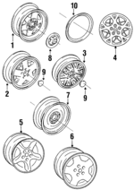 52000019 - Suspension: Compact Spare for Jeep: Cherokee, Comanche, Grand Cherokee, Grand Wagoneer, Wagoneer Image