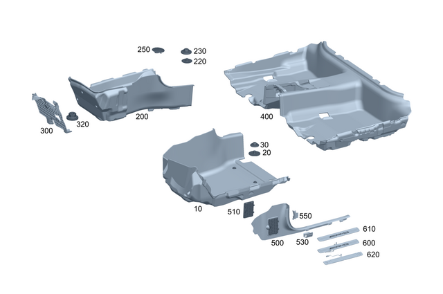 1706840035 - Instrument Panel/Center Console/Linings: Holder for Mercedes-Benz Image image