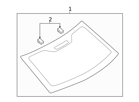 Glass & Hardware - Back for 2014 Ford Special Service Police Sedan #0