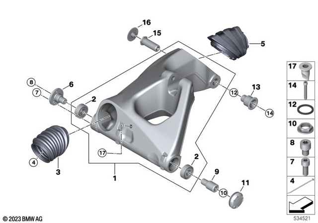 7129907087 - : Isa Screw - M6X8 for BMW-Motorrad Image