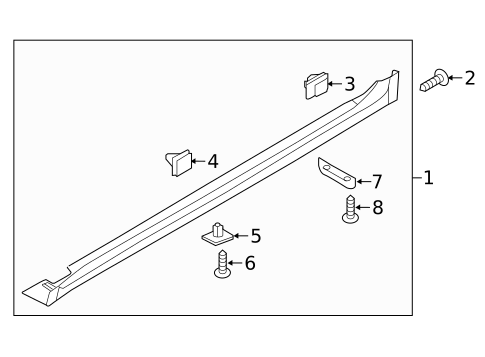 Exterior Trim - Pillars for 2016 Kia Optima #1