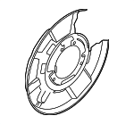 34216792239 - Brakes: Splash Shield for BMW: 128i, 228i, 228i xDrive, 230i, 230i xDrive, 320i, 320i xDrive, 325i, 328d, 328i, 330e, 330i, 428i, 428i Gran Coupe, ActiveHybrid 3, M2, M235i, M235i xDrive, M240i, M240i xDrive, M3 Image