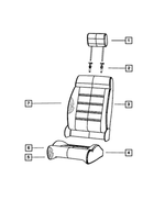 5MG84DX9AA - Interior Trim: Front Headrest for Mopar Image