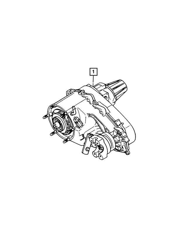 « 52111083AC – Transfer Case Model 242 [DHC, DHP] : Np242 Boite De Transfert pour Mopar Image »