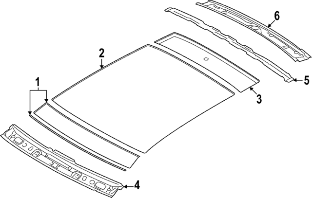 67131GI050 - : Roof Bow for Hyundai Image