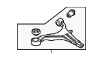 51350S9AA11 - : 2005-2006 Honda CR-V - Arm R Front (Lower) for Honda: CR-V Image
